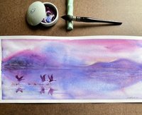 "Amethyst Reflections" an Original Watercolor Painting