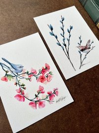 Spring Sightings Duo of Mini-prints