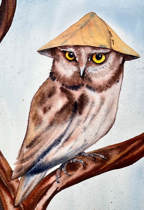 "Whiskered Owl: Hidden Stories" notecard gift package