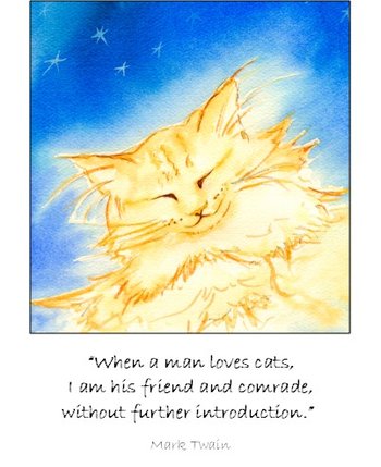 Ginger Dreams Twain quote note card