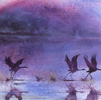"Amethyst Reflections" an Original Watercolor Painting