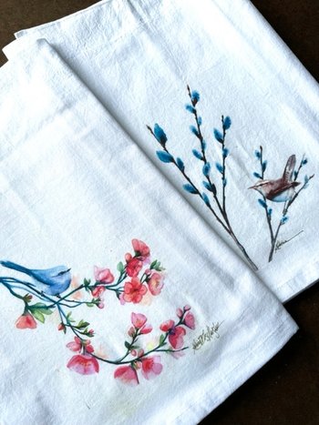 Spring Sightings Kitchen Towels 