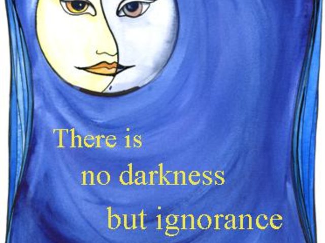 No Darkness but Ignorance  Shakespeare Quote 6 Note Card Gift Set