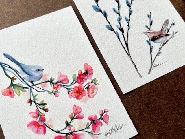 Spring Sightings Duo of Mini-prints